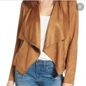 BlankNyc faux suede drape jacket